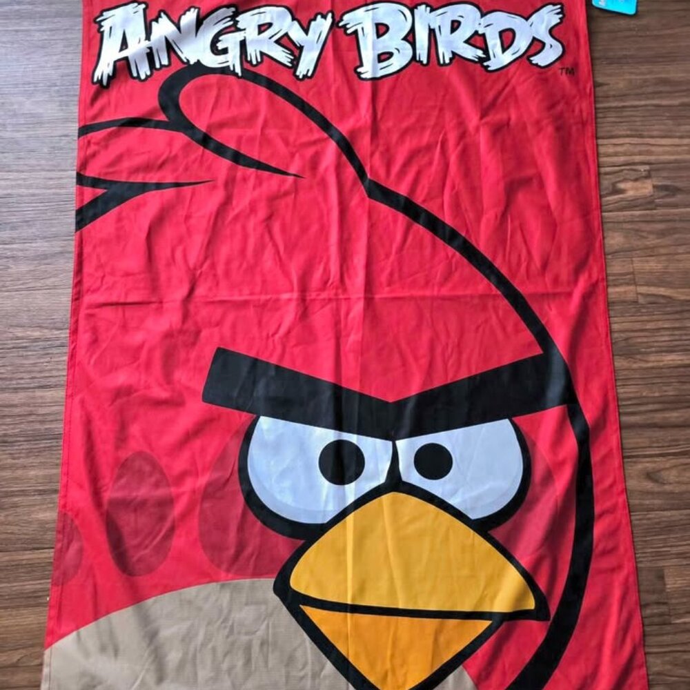Commonwealth Angry Birds Red Fabric Banner Tapestry Wall Hanging